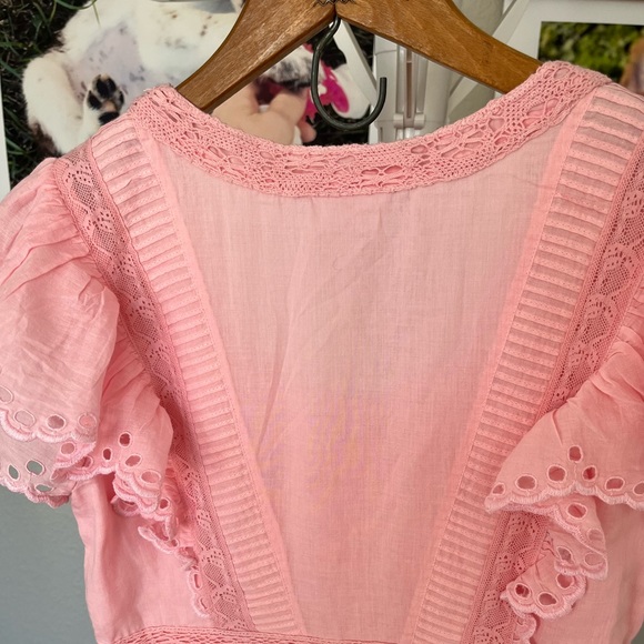loveshackfancy rinny dress in color pink grace. - Picture 6 of 11